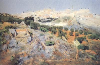 Aurelio de Beruete View of Toledo from the Olive Groves (nn02) Norge oil painting art